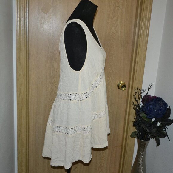 American Eagle Crochet V Neck Beachy Boho Summer Tank Top - Picture 8 of 9